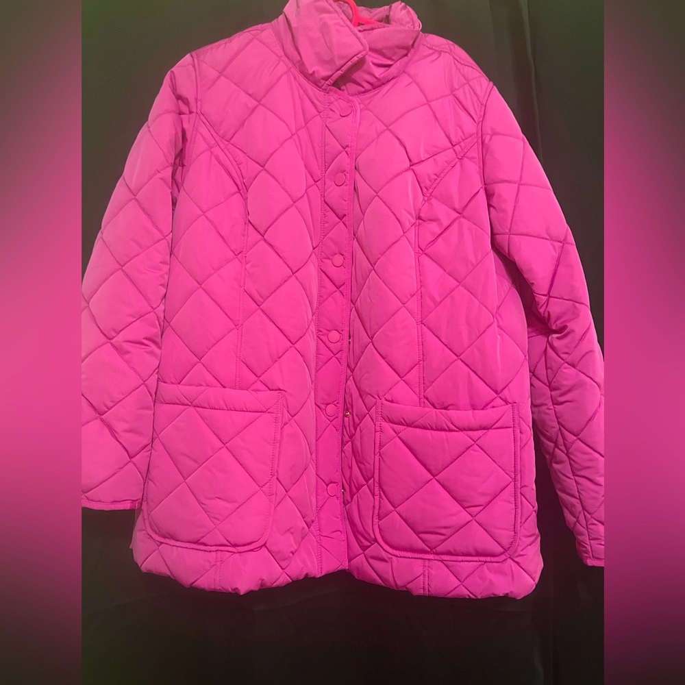 Isaac Mizrahi light pink jacket